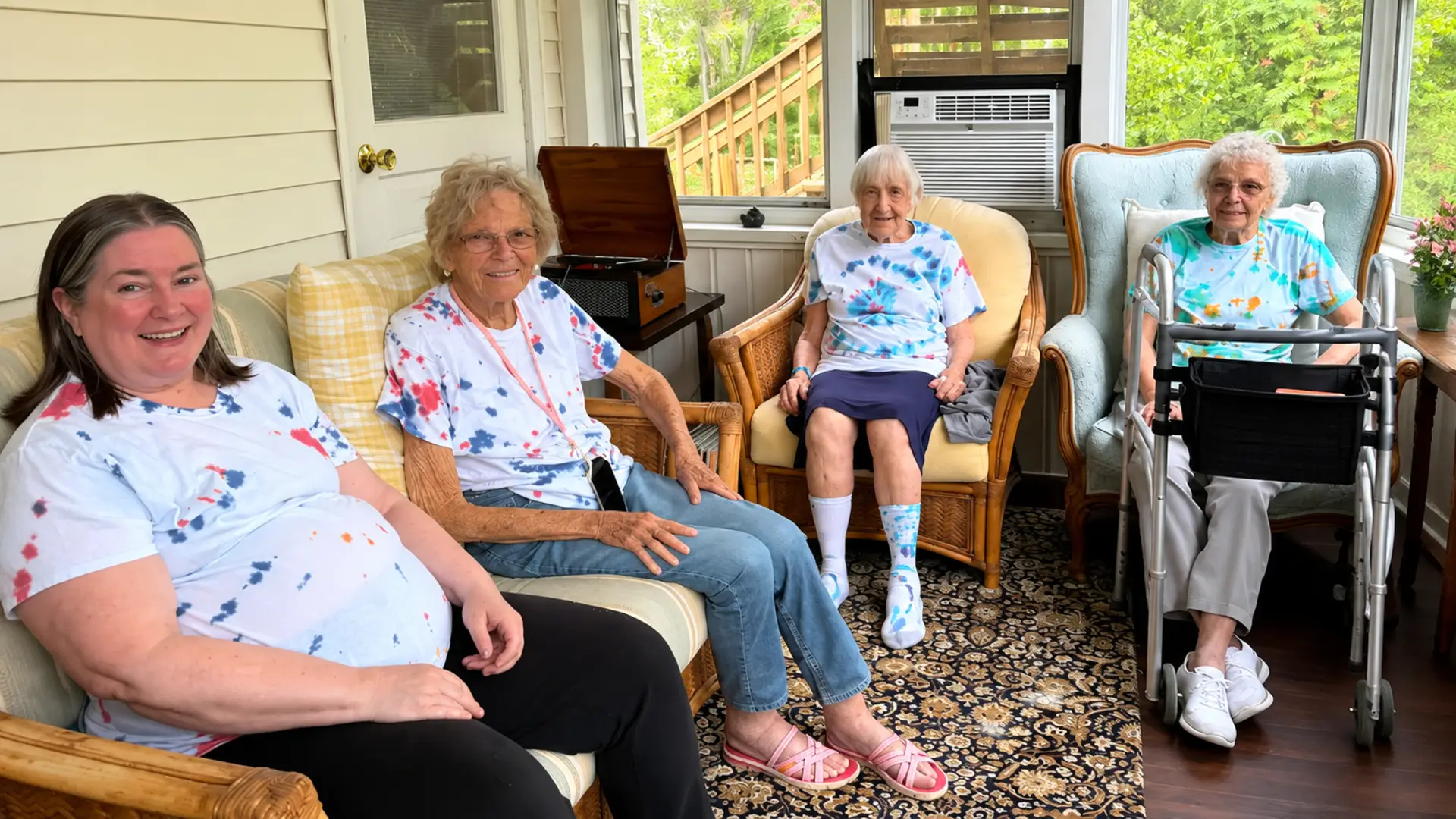 Senior housing in Charlton MA with residents enjoying community activities